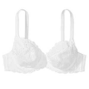 The Fabulous by Victoria's Secret Full Cup Bra, 36DDD, White Eyelet